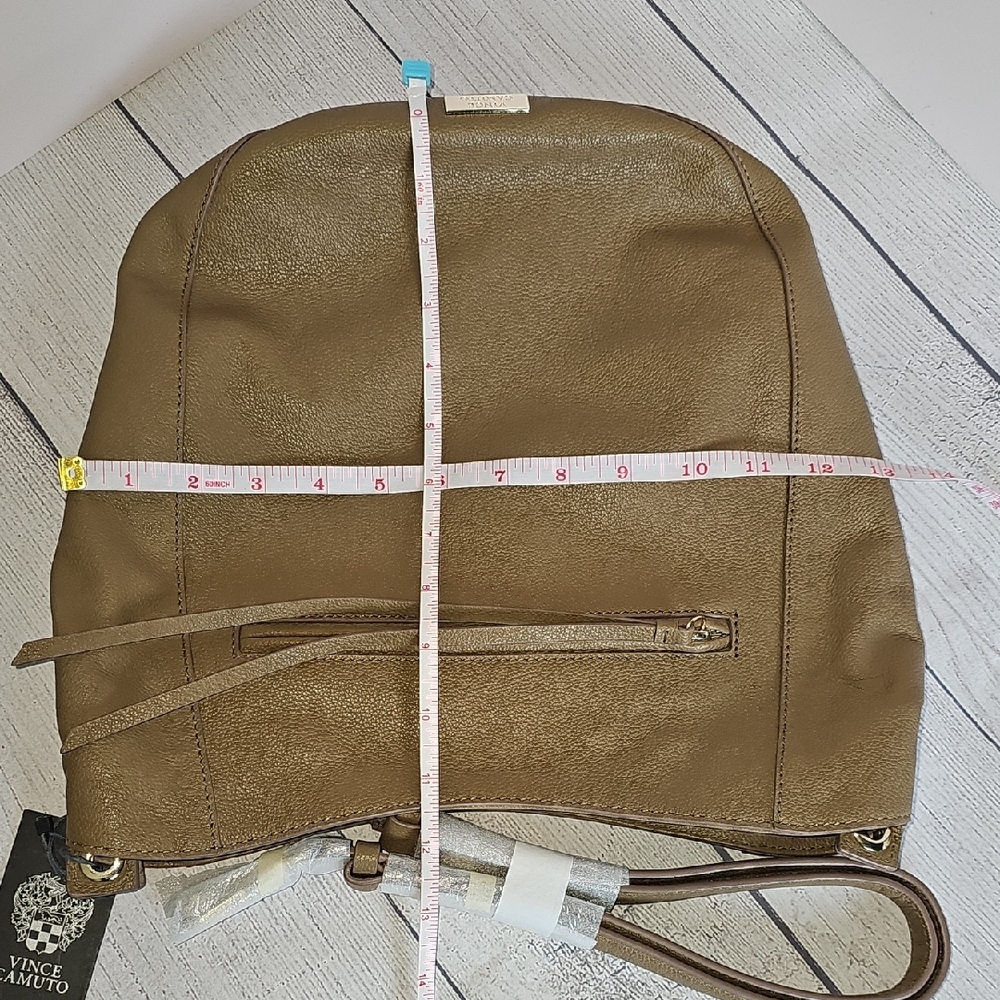 NWT Vince Camuto Pebble Leather Hosho Convertable Crossbody Bag In Harvest - Picture 10 of 10